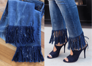 How to make a fringe on jeans