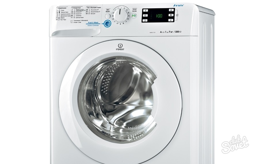Códigos de erro de máquinas de lavagem indesit - características