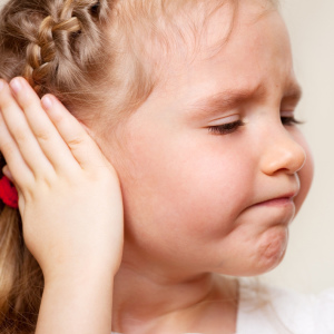 Stock fotografie Child bolí ucho, co dělat