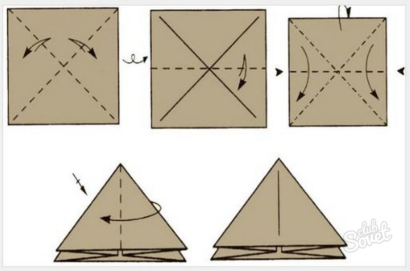 Оригами равносторонний треугольник (41 фото)