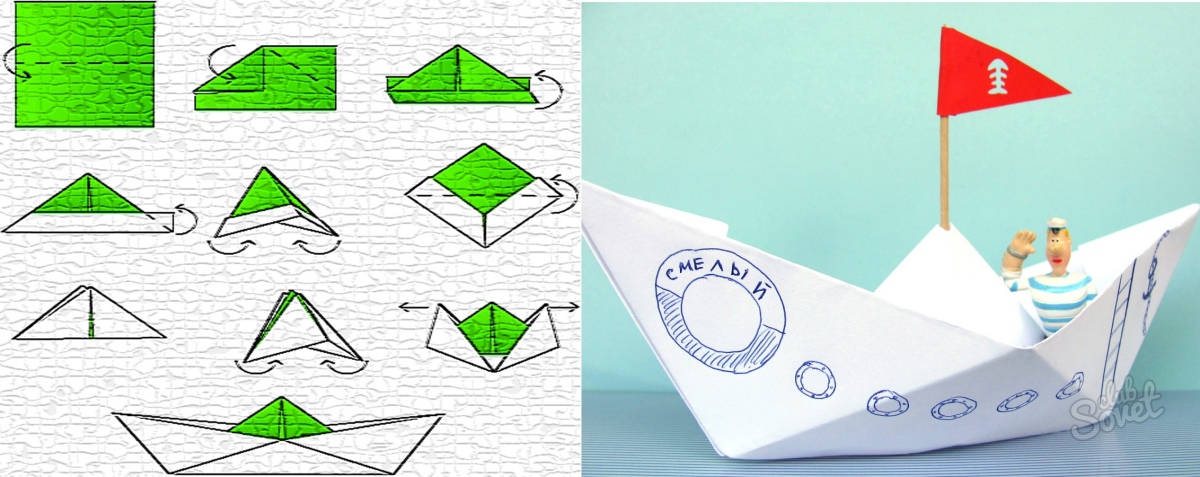 So erstellen Sie ein Boot aus Papier
