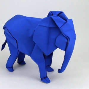 Foto ako urobiť slon z papiera?
