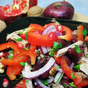 Stock Foto Kako kuhati salatu s grahom
