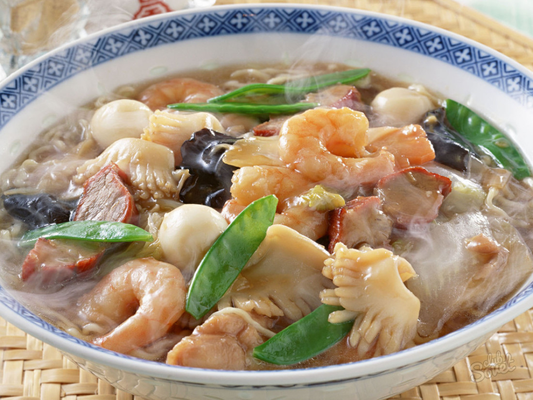 Как приготовить суп из морепродуктов