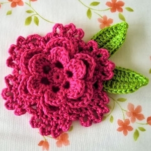 Foto Como tricotar flores de crochê