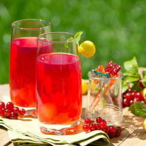 Stock Foto Compote from red currant recipe