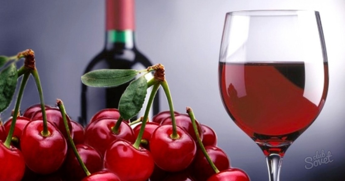 Wine from cherry at home