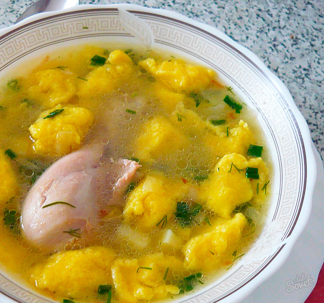 Как сделать галушки для супа?