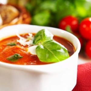Fotografia de Stock Como cozinhar sopa de tomate