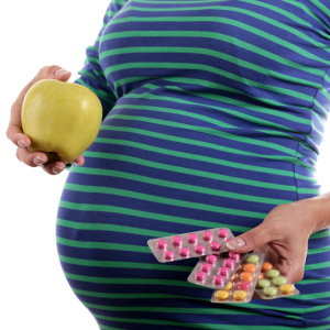 Stock Foto Vitaminer under graviditeten