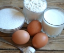 What can be cooked from flour, eggs and sugar