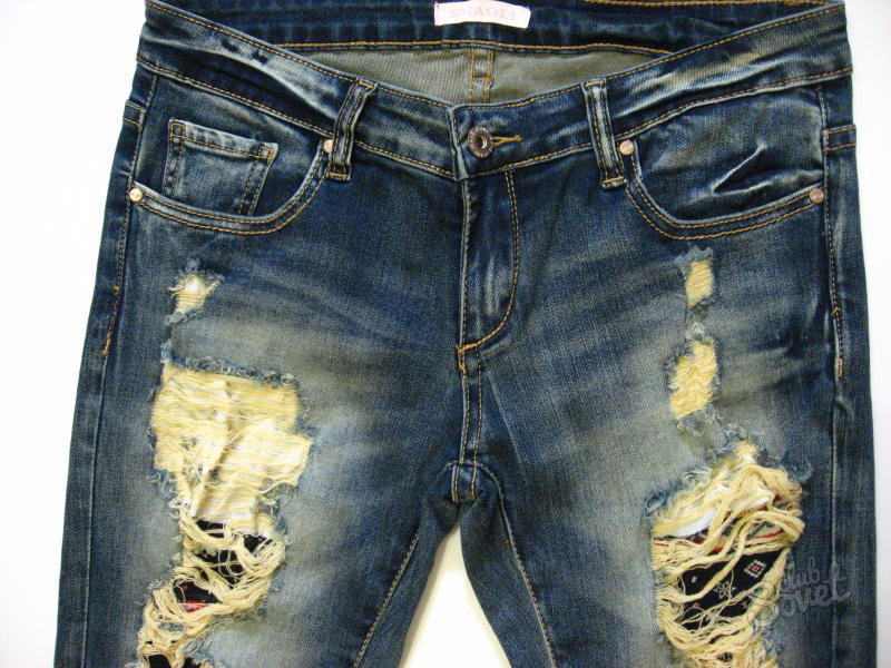 Как порвать красиво джинсы