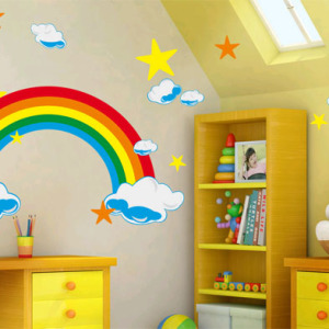 Foto hur man målar väggarna i barnkammaren