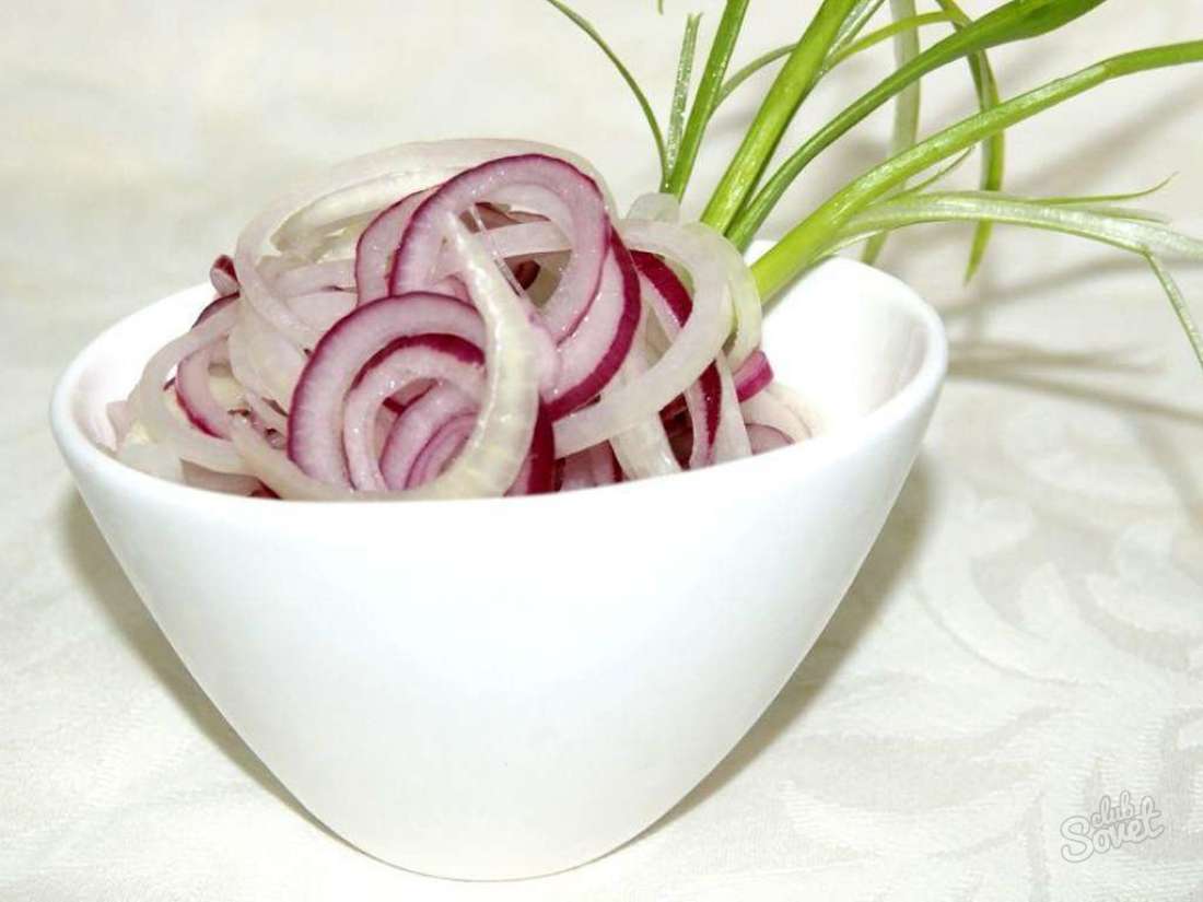 Как для салата замариновать лук