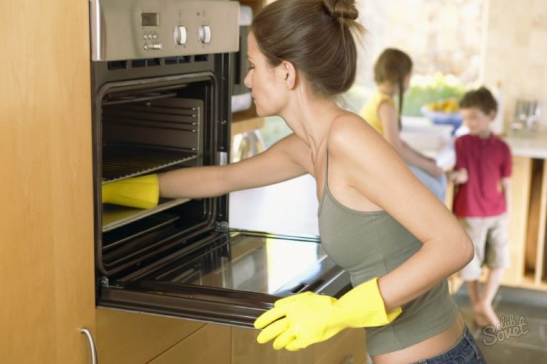 How to wash the oven