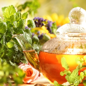 Stock Foto Tea with souls: recipe