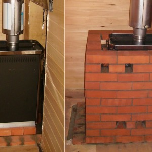 Photo how to set out an iron furnace brick