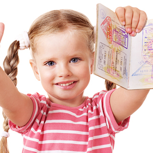 Como entrar em uma criança em um passaporte