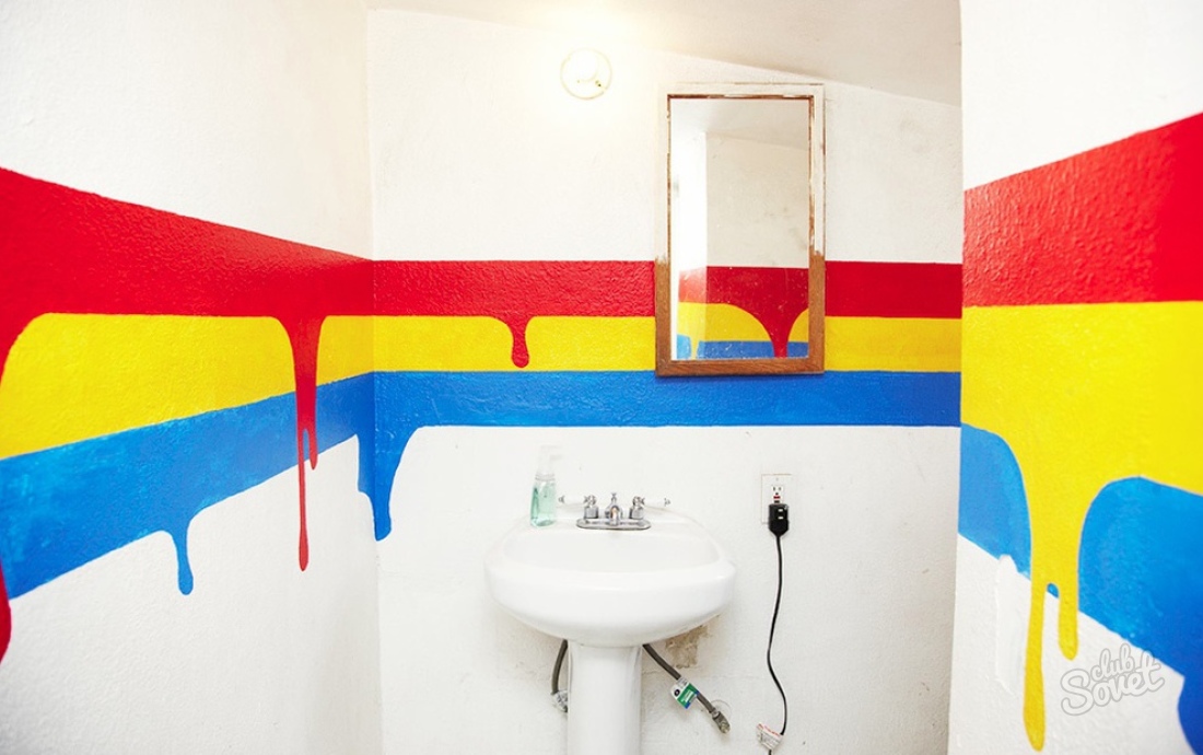 So malen Sie das Badezimmer