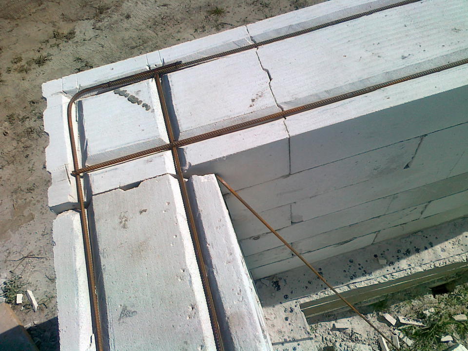 Parede de lição de blocos de concreto aerated 7