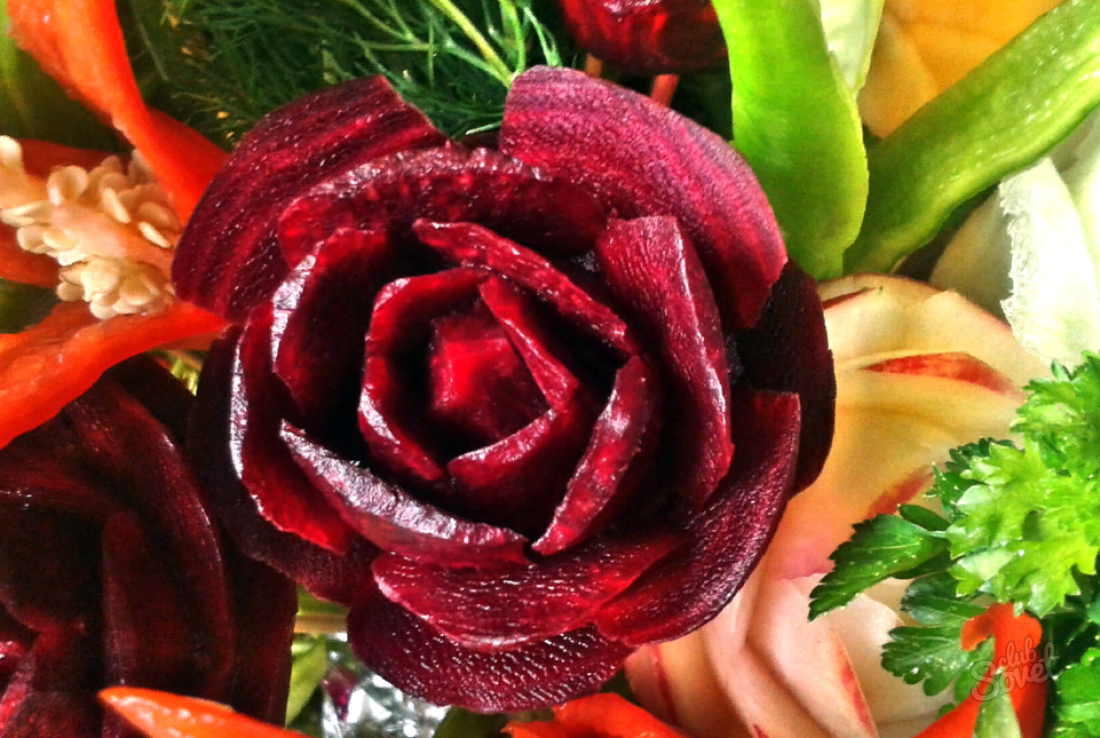 How to make a rose from beet