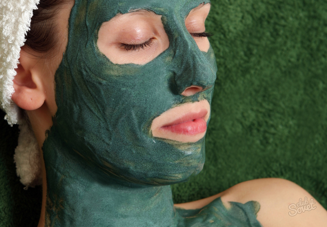 Máscara de argila verde