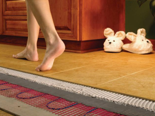 How to make a warm floor in the bath