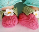 How to knit booties with knitting needles