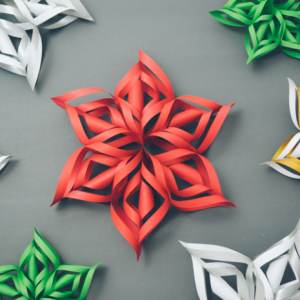 Photo how to make bulk paper snowflakes with their own hands