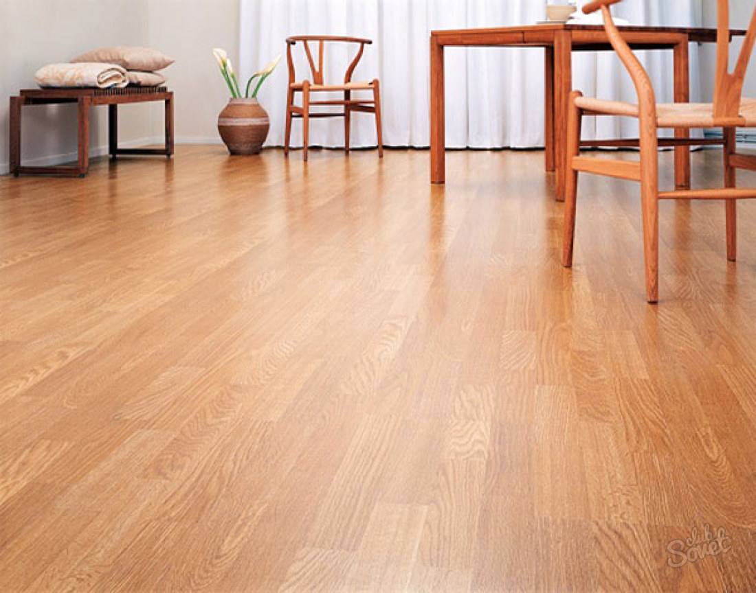 How to put a laminate on the wooden floor