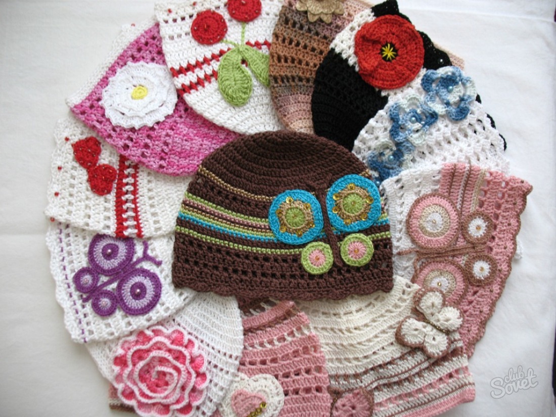 საზაფხულო ქუდი გოგონა Crochet