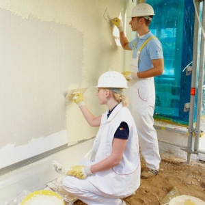 Photo how to plaster drywall
