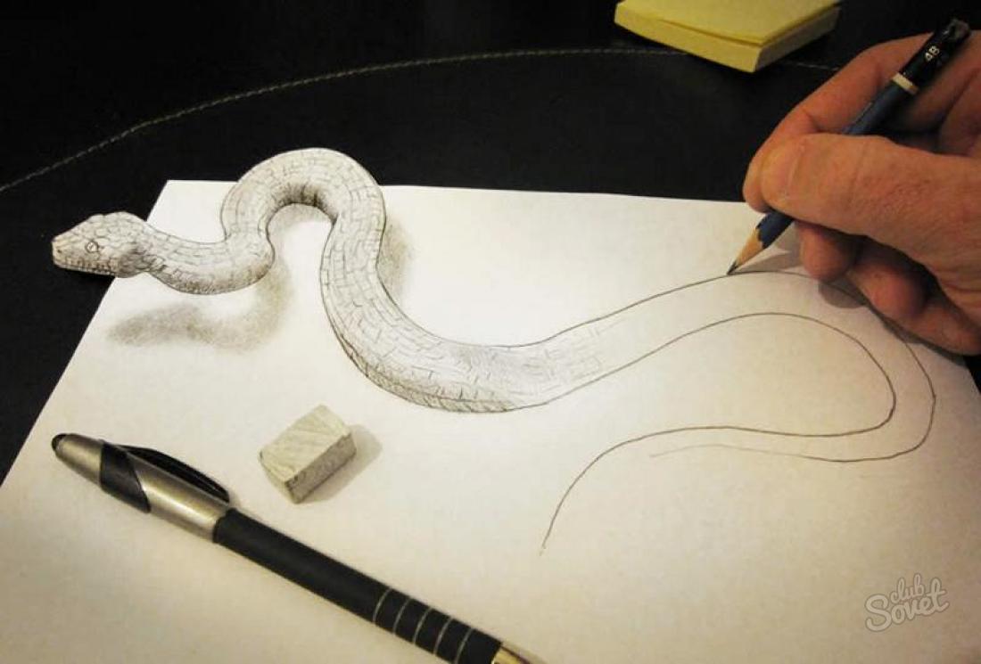 Hur man ritar 3D-teckning