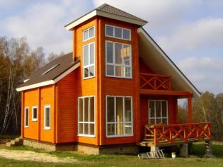 Как да нарисуваме дървена къща