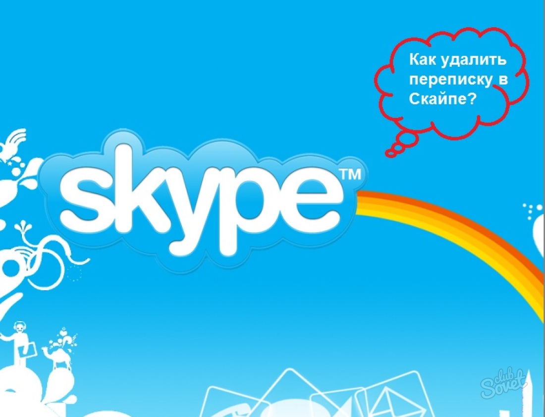 Ako odstrániť korešpondenciu v Skype