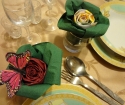 How to make a rose from napkin