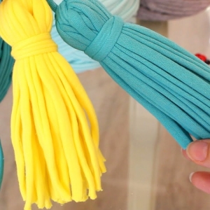 Photo How to make knitted yarn?