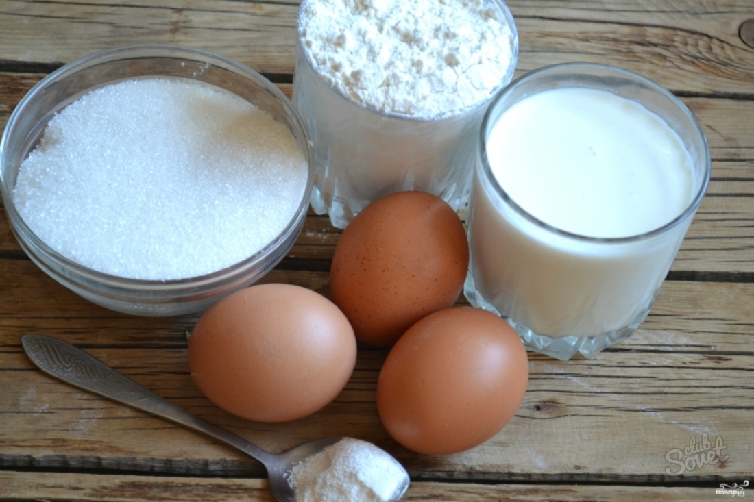 Что можно приготовить из муки, яиц и сахара