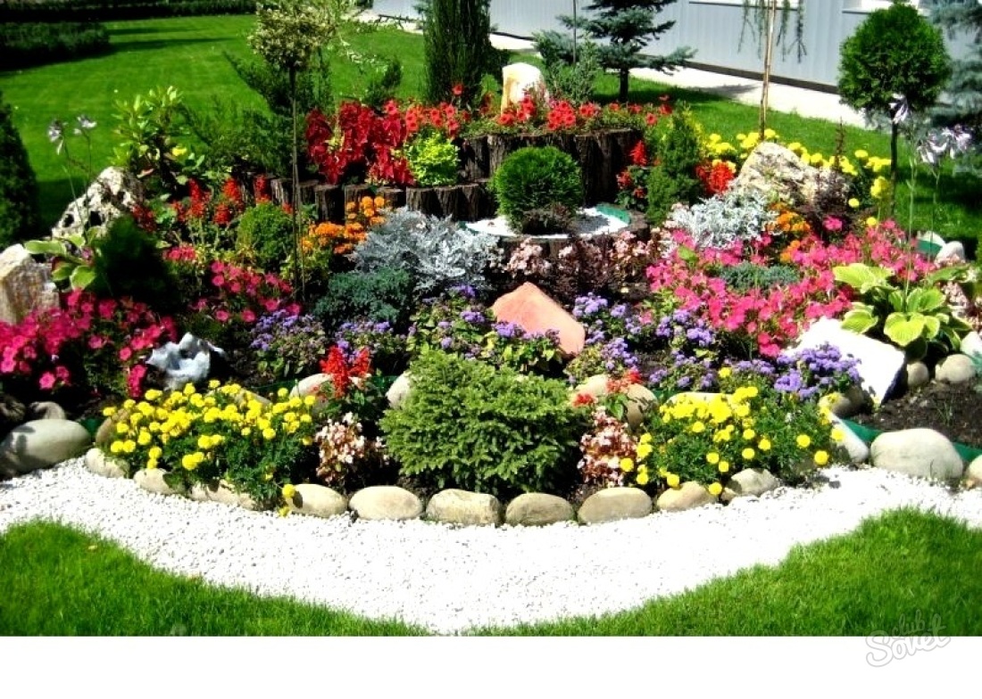 How to make floral flowerbed