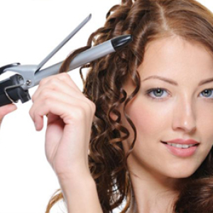 Stock Foto Jak wirować włosy na curl