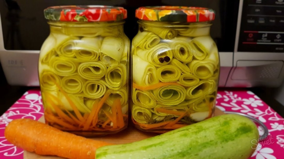 Vad kan göras med zucchini för vintern?