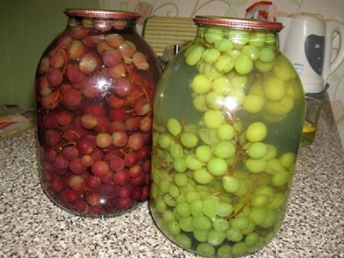 Como fechar uvas de compota