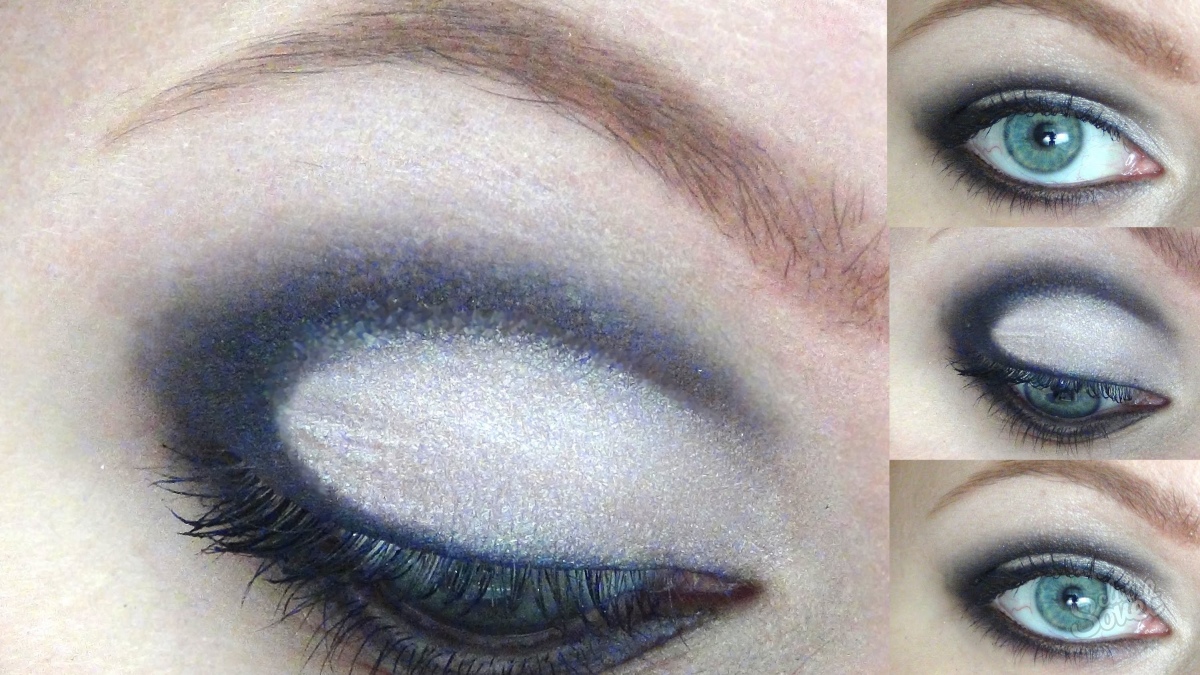 Makeup for lowered eyes