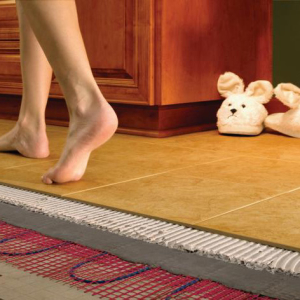 How to make a warm floor in the bath