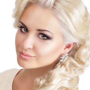 Stock Foto Makeup eye for blondes