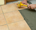 How to put a tile on the floor