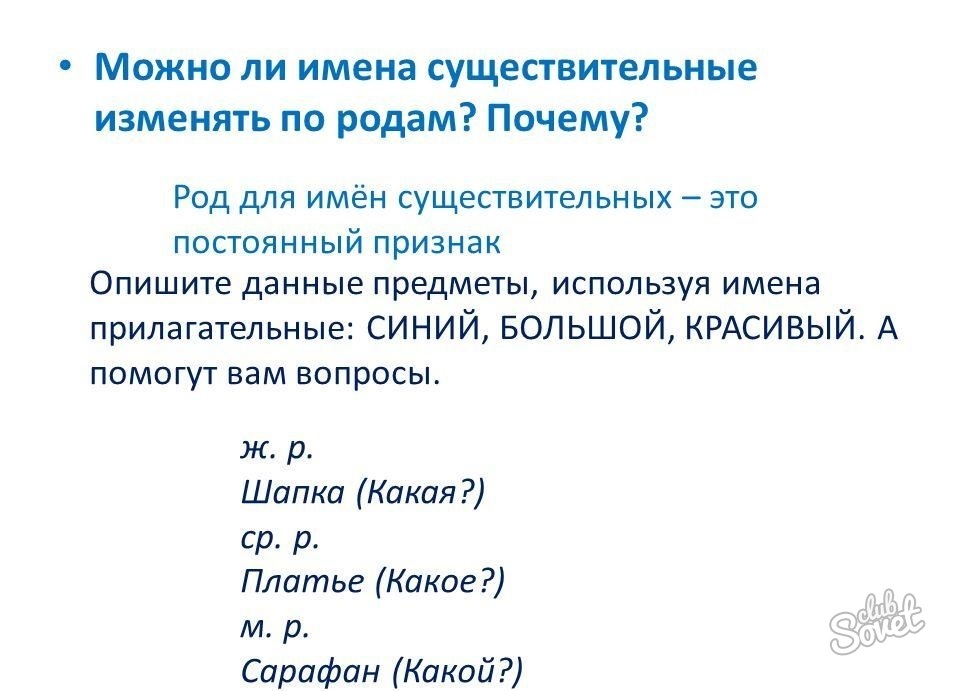 Постоянные признаки слова большие. Постоянные признаки имени существительного. Имя существительное изменяется по родам. Правописание е и и в окончаниях существительных.