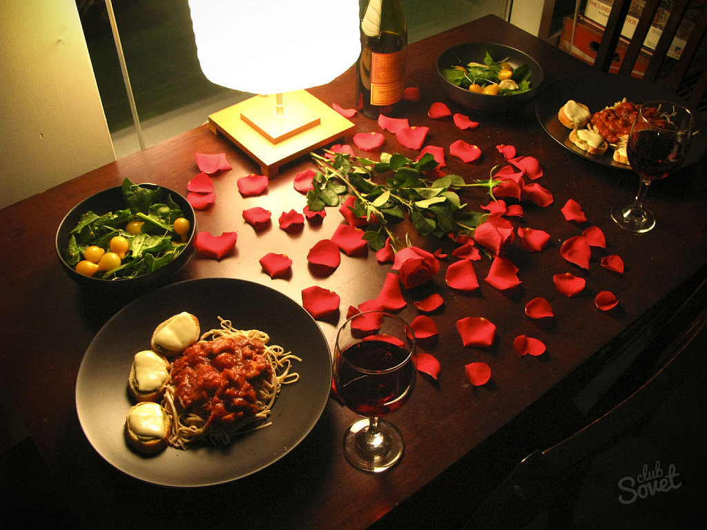 Romantisches Abendessen
