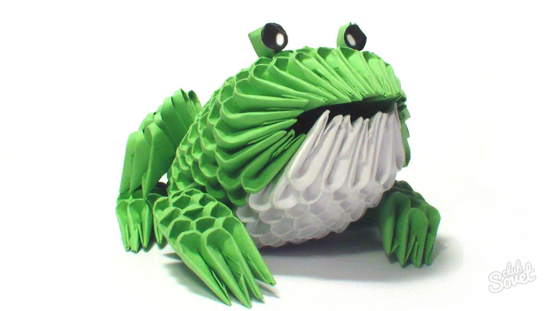 How to make a frog of paper yourself