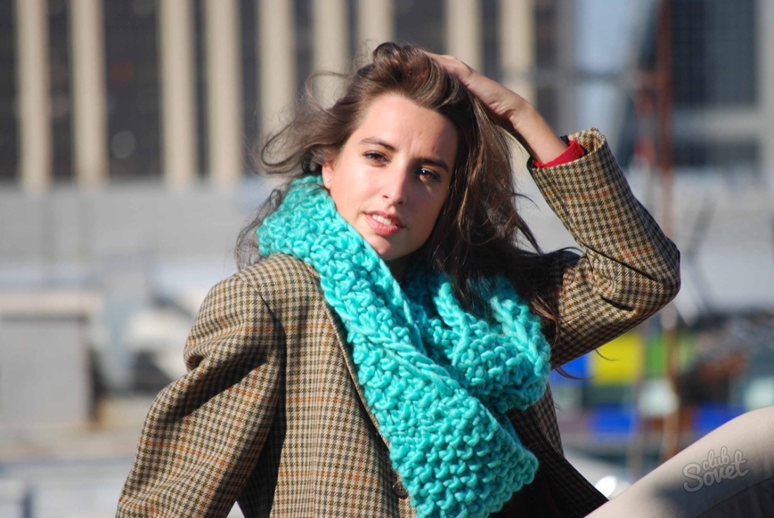 How to knit a crochet scarf